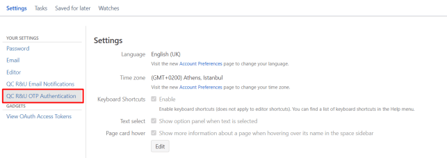 enable otp on user level
