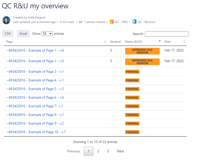 qc r&u my overview macro